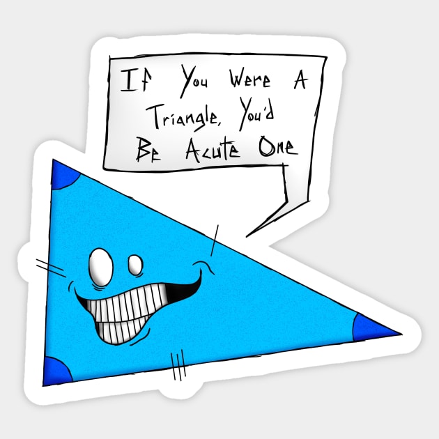 Acute Triangle Sticker by TheDoodleDream